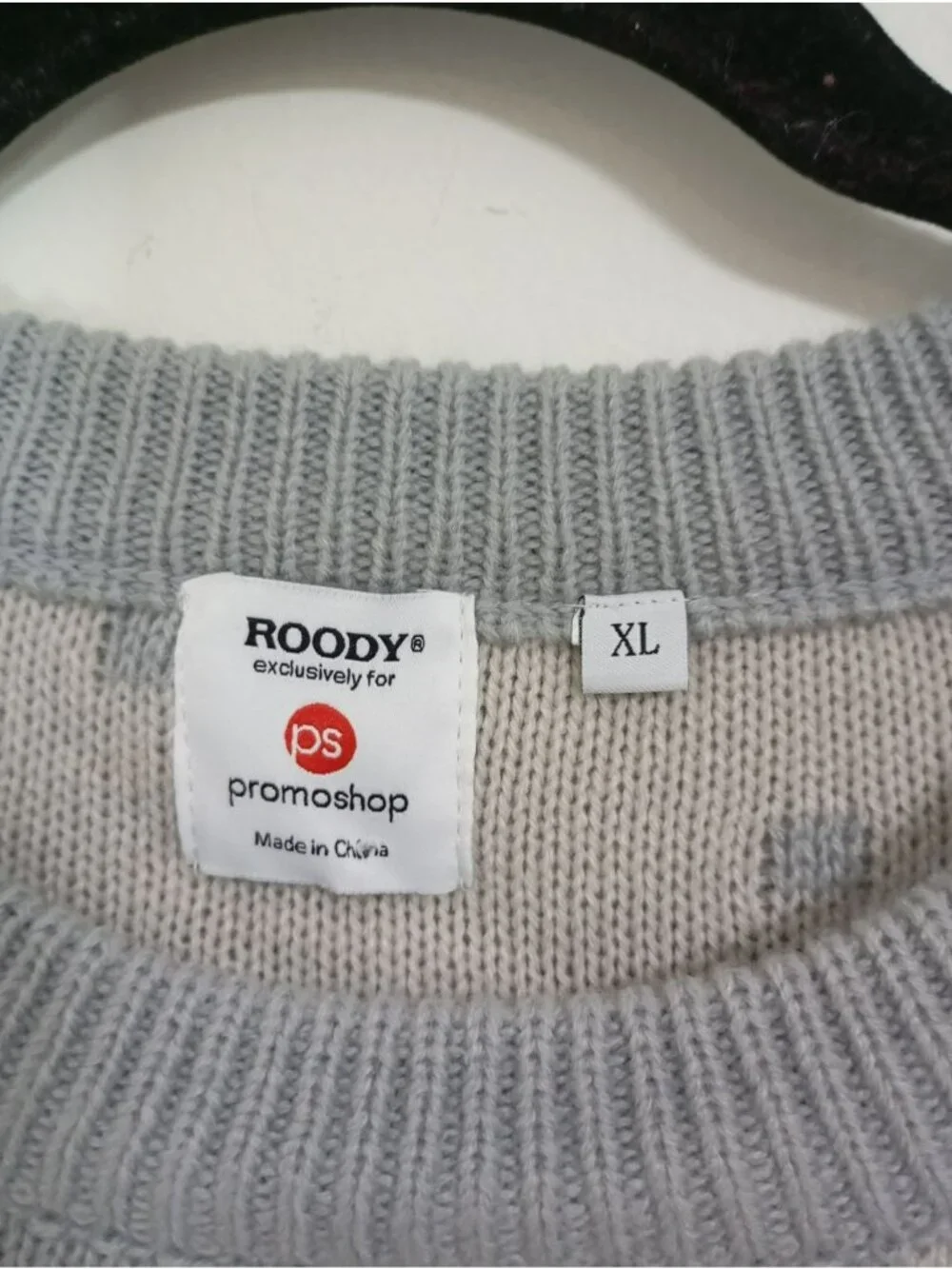 By Roody F5 Pixel Art Octopus Space-Themed Sweater Men's XL Grey Navy